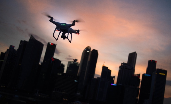 Abu Dhabi Civil Defence launches drones with thermal imaging to help fight tower fires. (Credit: Unsplash)