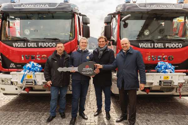 Firefighting vehicle specialist Magirus inaugurates eight new volunteer vehicles in Italy. (Credit: Magirus)